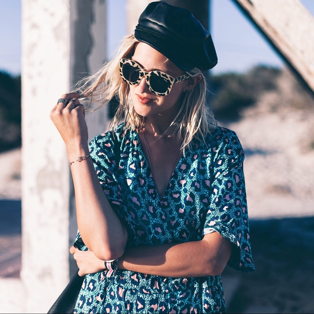 H&M - Green/Pink Leopard Print Jumpsuit - image 3